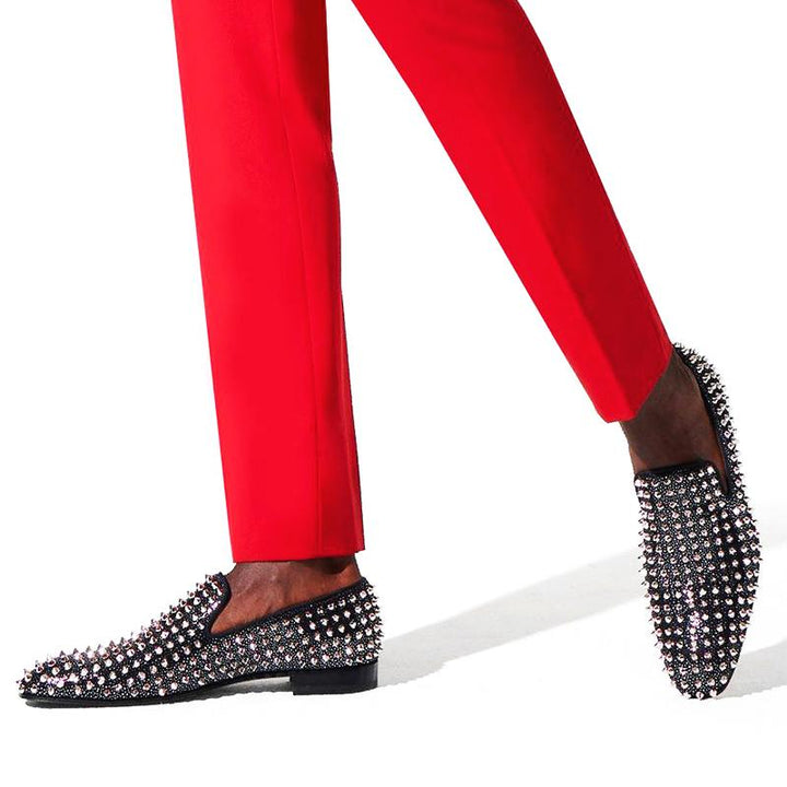 Rivets Slip-On Loafers.