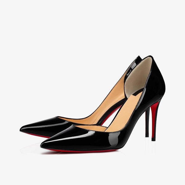 Black Patent Leather Pointed Toe Pumps