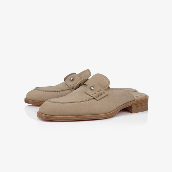 Casual Suede Collar Pin Loafters