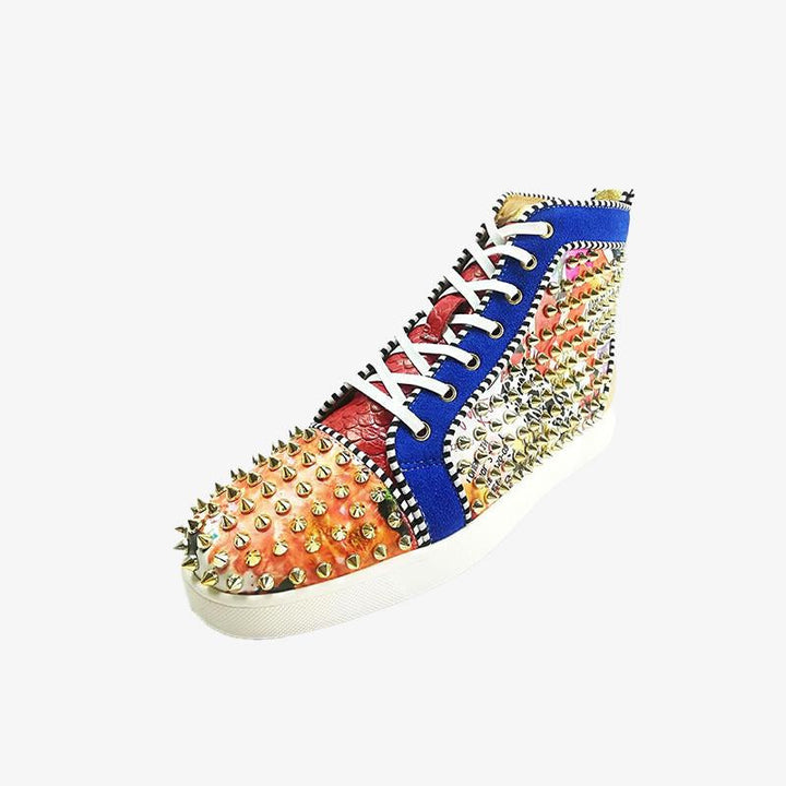 Street Style Sneakers Leather Rivet - ARNO CONTI