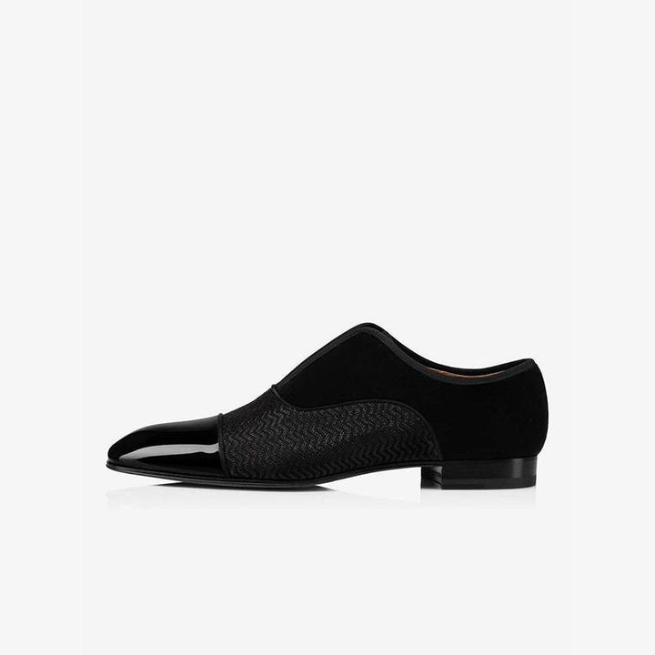 Men's Black Patchwork Leather - ARNO CONTI