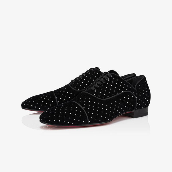 Suede Dress Shoes With Diamonds - ARNO CONTI
