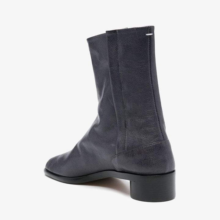 Midnight Leather Ankle Boots - Arno Conti Shoe