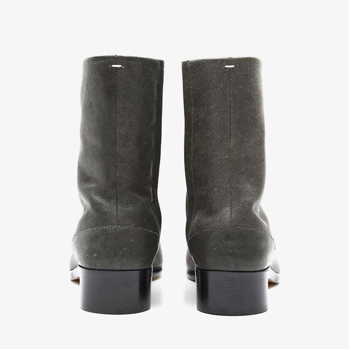 Split-Toe Leather Ankle Boots - Arno Conti Shoe
