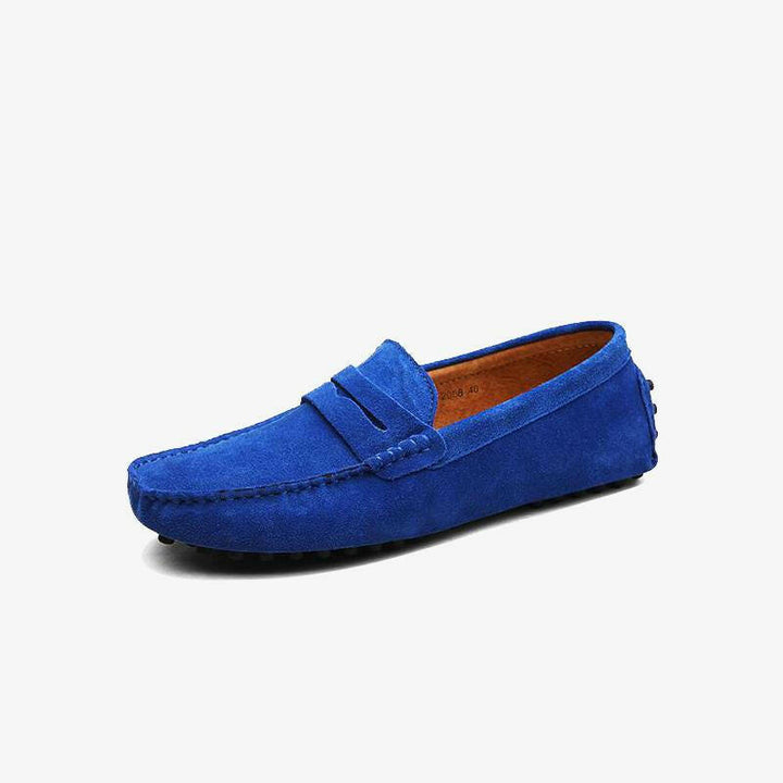 Suede Moccasin Loafers.