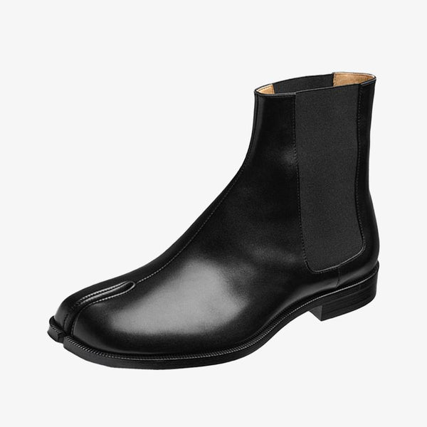 Calf Leather Split-Toe Boots