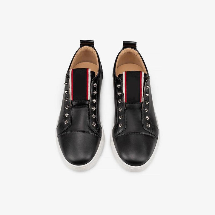 Studded Low-top Leather Sneakers - ARNO CONTI