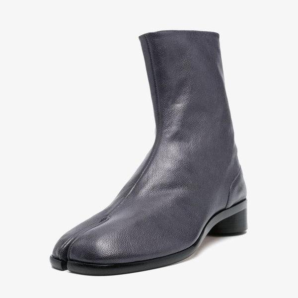 Midnight Leather Ankle Boots