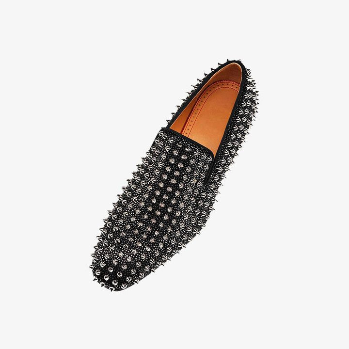 Rivets Slip-On Loafers.