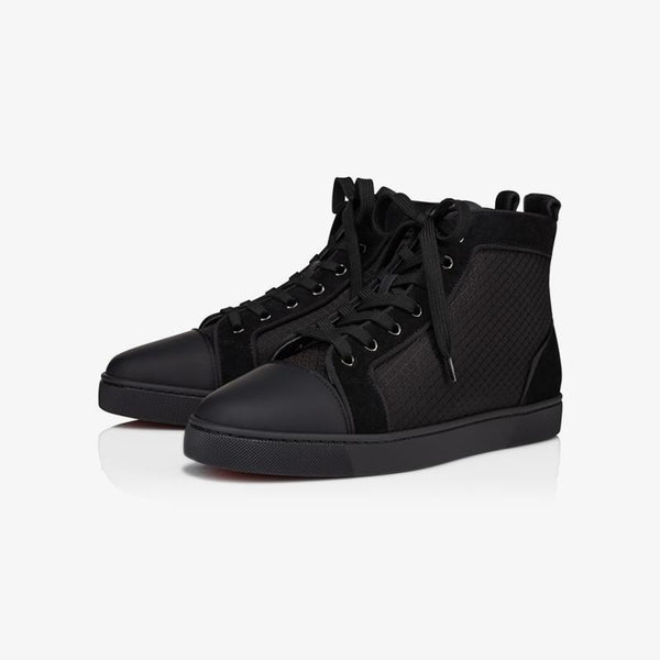 Black Velvet Nylon Sneakers