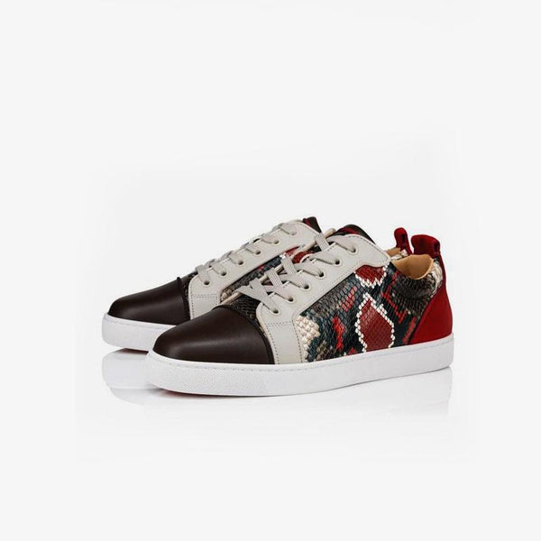 Patchwork Sanke Pattern Sneakers