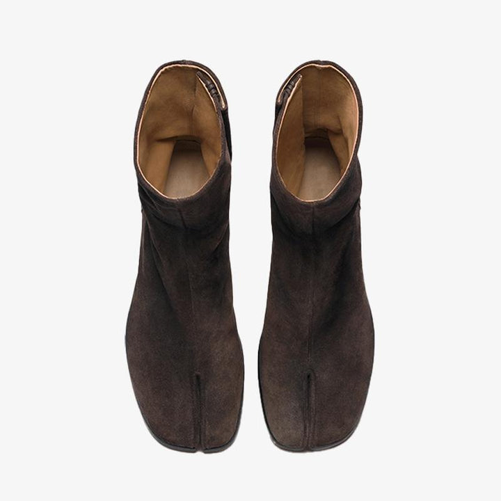 Grained Leather Boots 60 mm Heel Women's - Arno Conti Shoe