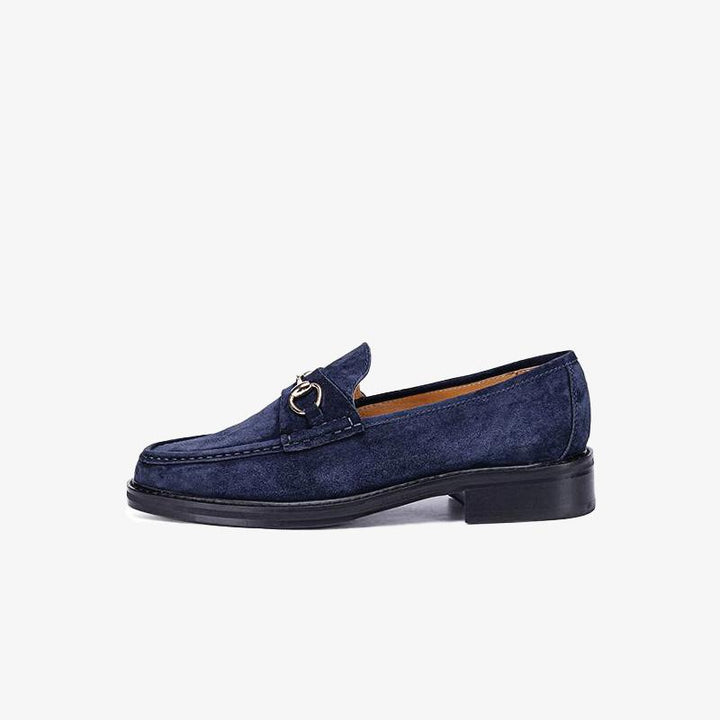 Suede Horsebit Loafers.