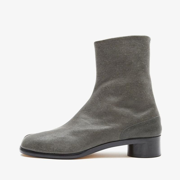 Split-Toe Leather Ankle Boots - Arno Conti Shoe