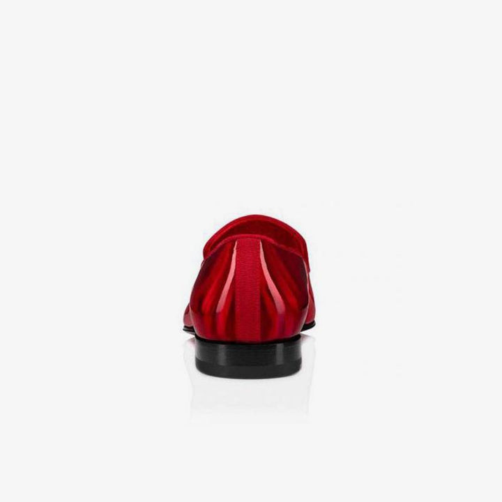 Red Shinny Leather Oxford Loafer - ARNO CONTI