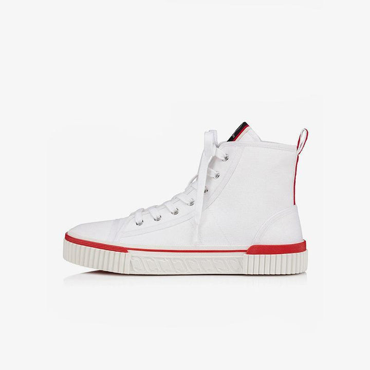 White Canvas Slip-On Shoes - ARNO CONTI