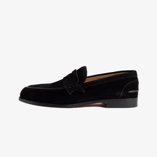 penny straps loafers Suede