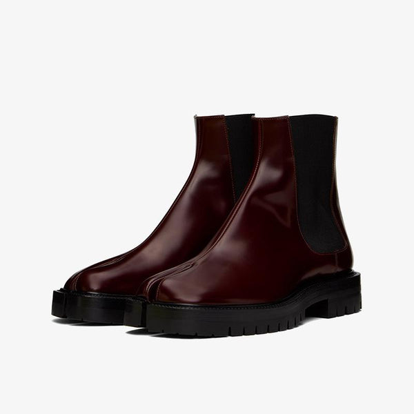 Avant-Garde Red Calfskin Boots