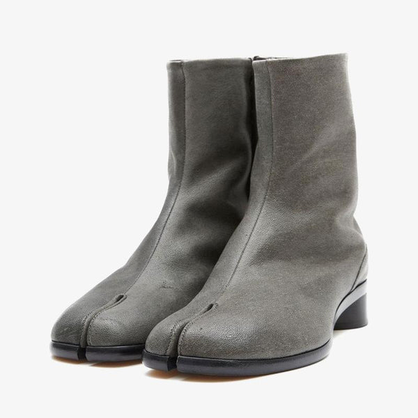 Split-Toe Leather Ankle Boots - Arno Conti Shoe
