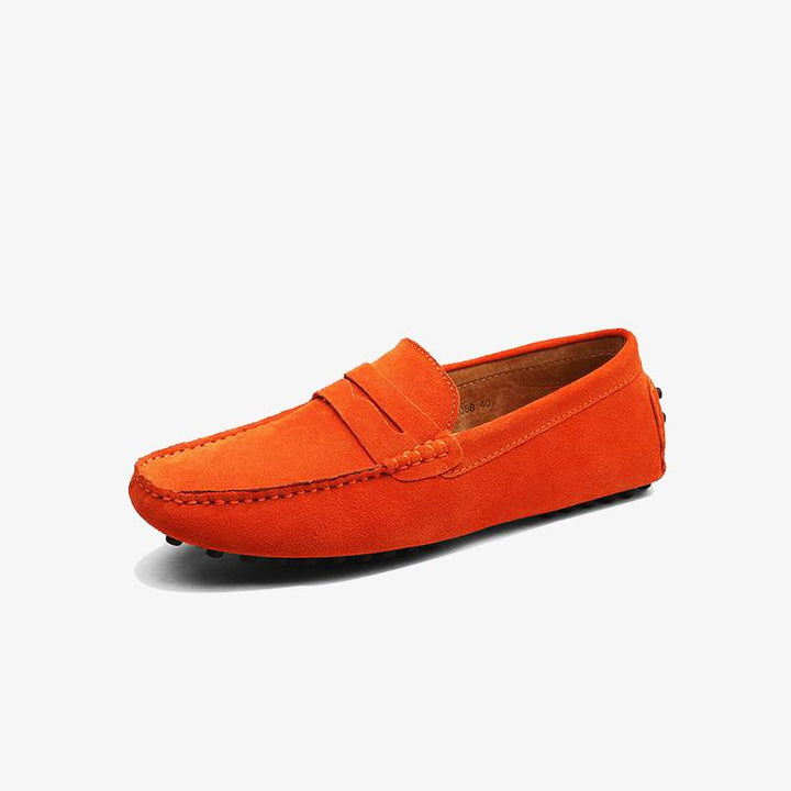 Suede Moccasin Loafers.