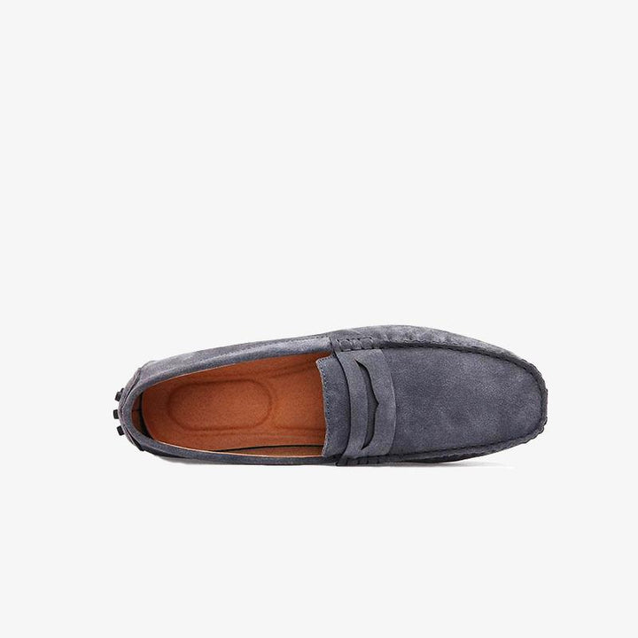 Loafer Round Toe Suede Leather.