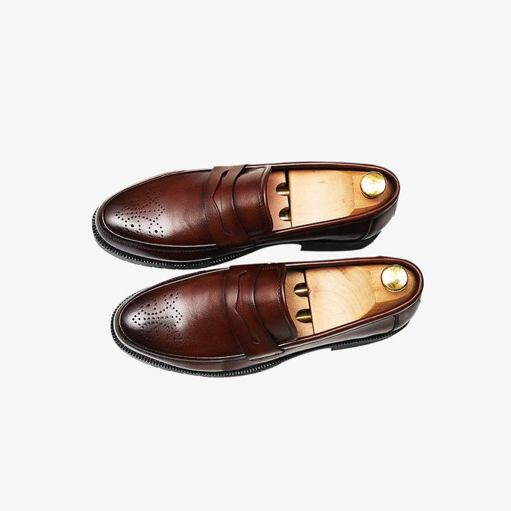 Brogues Penny Slip On Loafers.