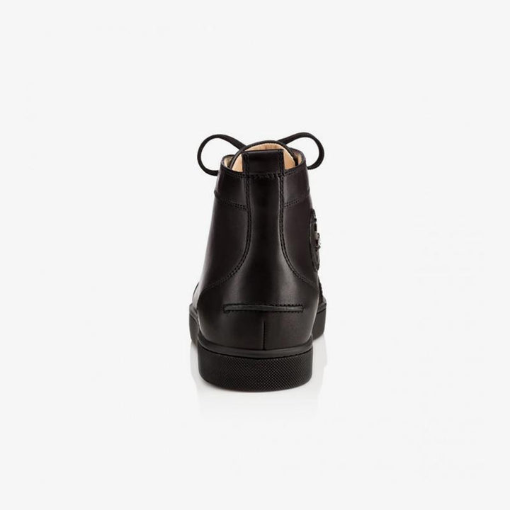 High-Top Flat Leather Sneakers - ARNO CONTI