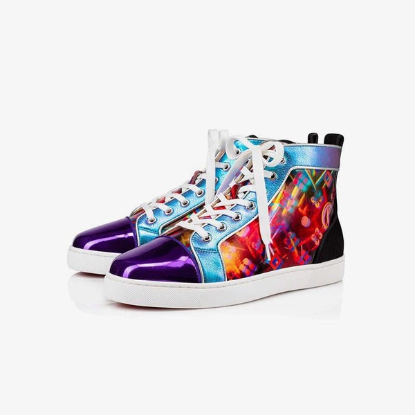 Laser Pattern Sneakers Shoes Leather - ARNO CONTI