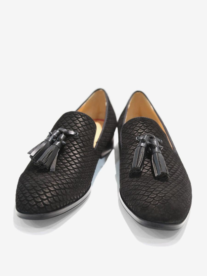 Tassels Fish Print Loafers.