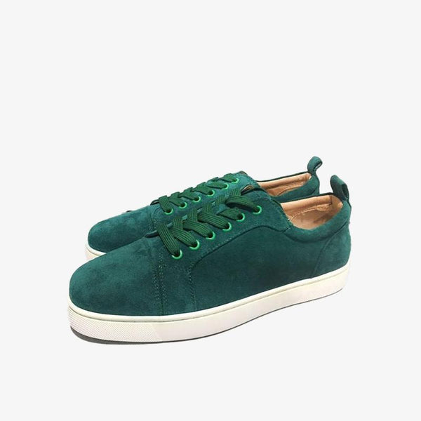 Sneaker Low Top Men Green Suede