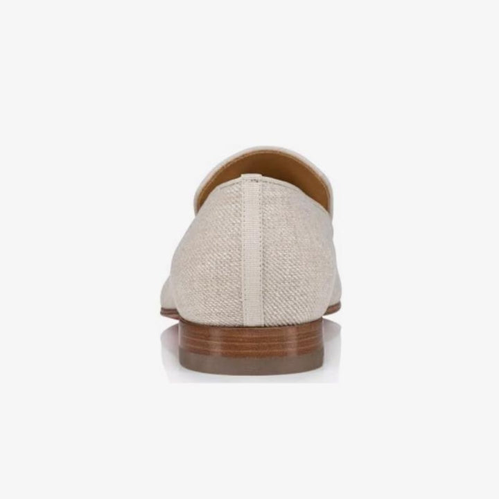 Beige Linen Loafers - ARNO CONTI