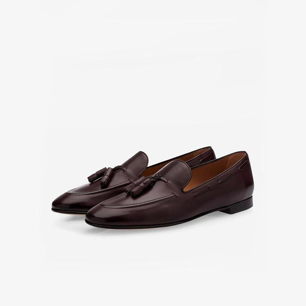 Refined Leather Tassel Loafers