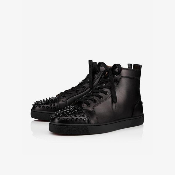 Rivets Cosy Sneakers Leather Shoes - ARNO CONTI