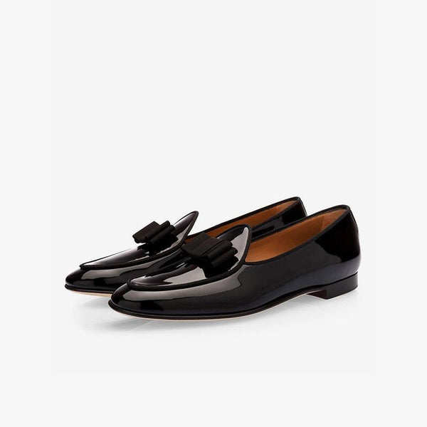 Mens Bowknot Dress Loafers