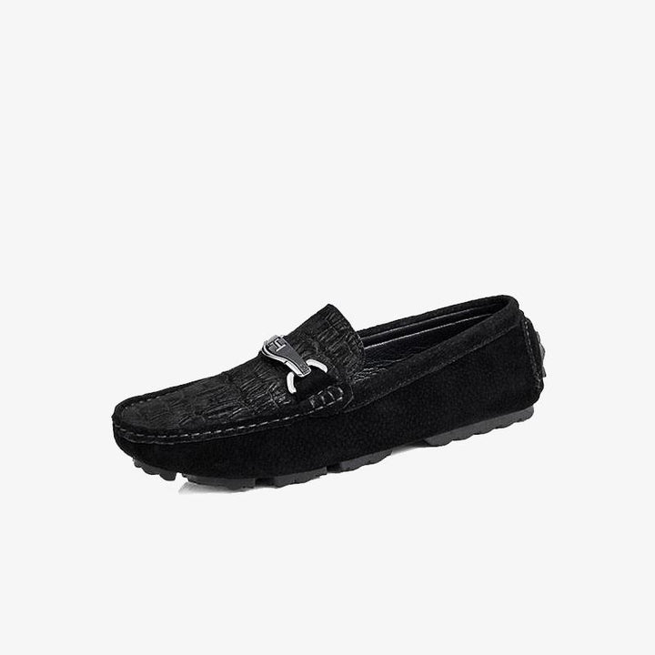 Alligator Tassel Driving Loafers.