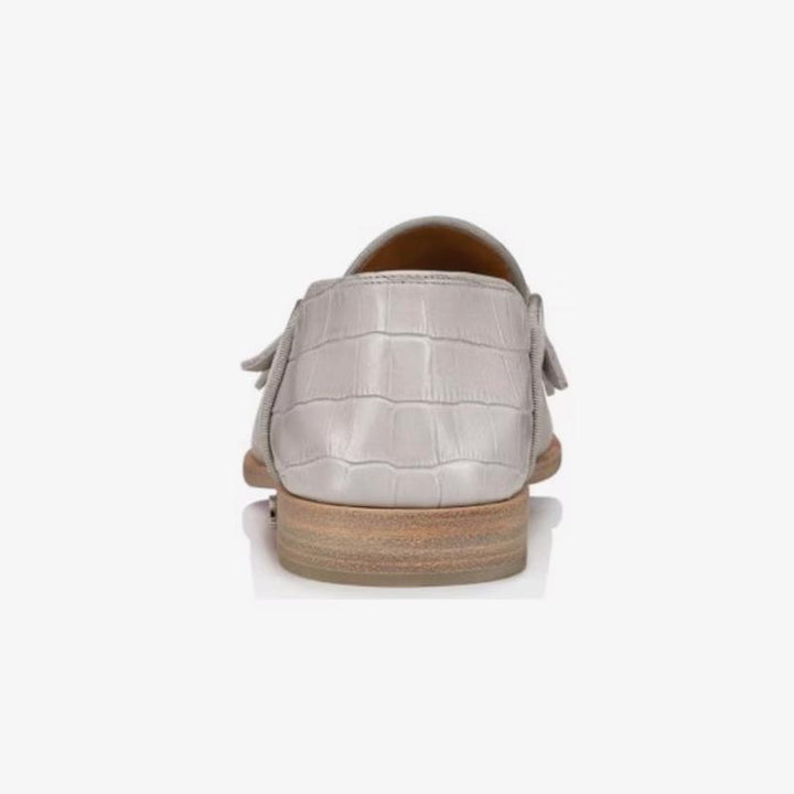 No Grey Penny Leather Loafers - ARNO CONTI