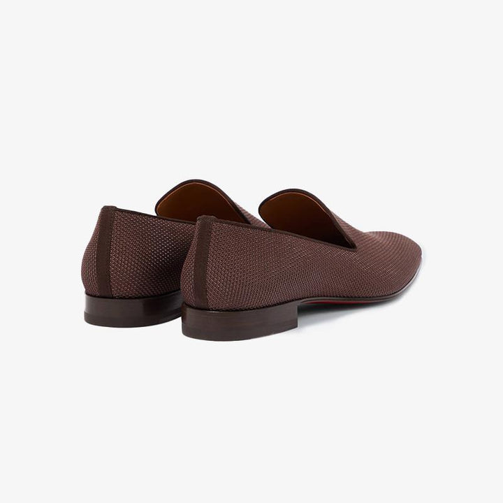 Fabric Flat Loafers Calf Low Top - ARNO CONTI