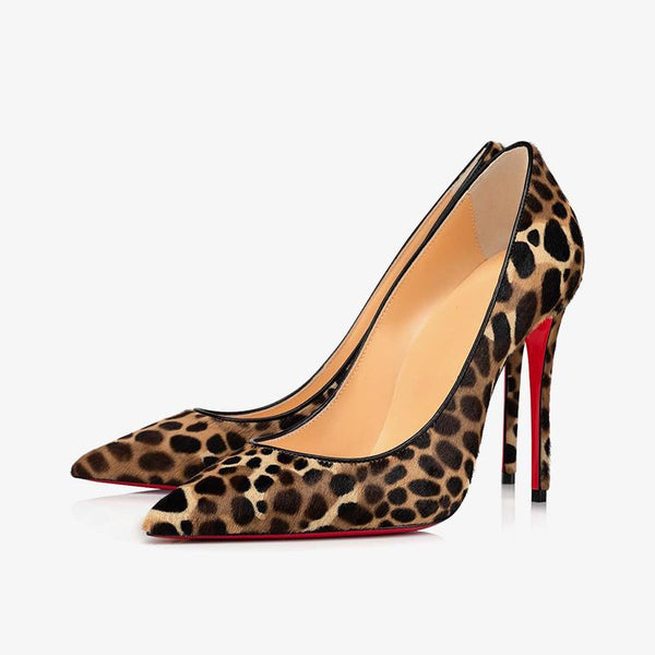 Leopard Print Horsehair Pump