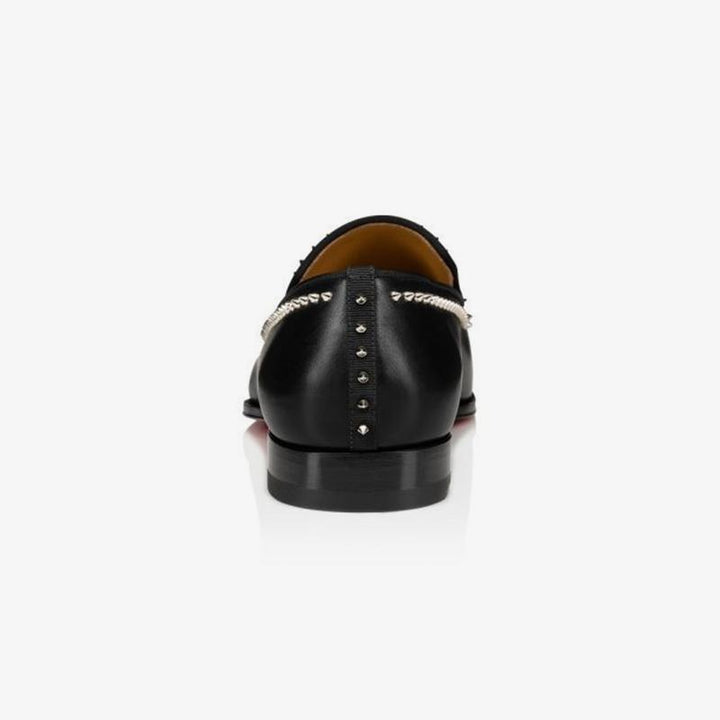 Studded Flat Loafers Calfskin Leather Spikes - ARNO CONTI