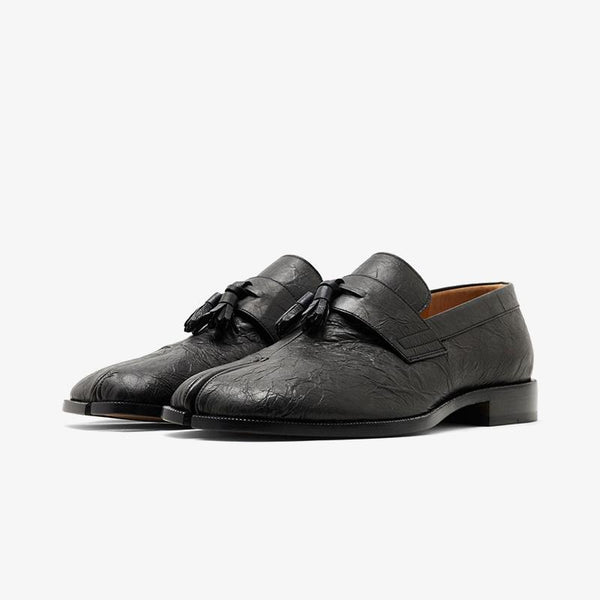 Black Calfskin Tassel Loafers