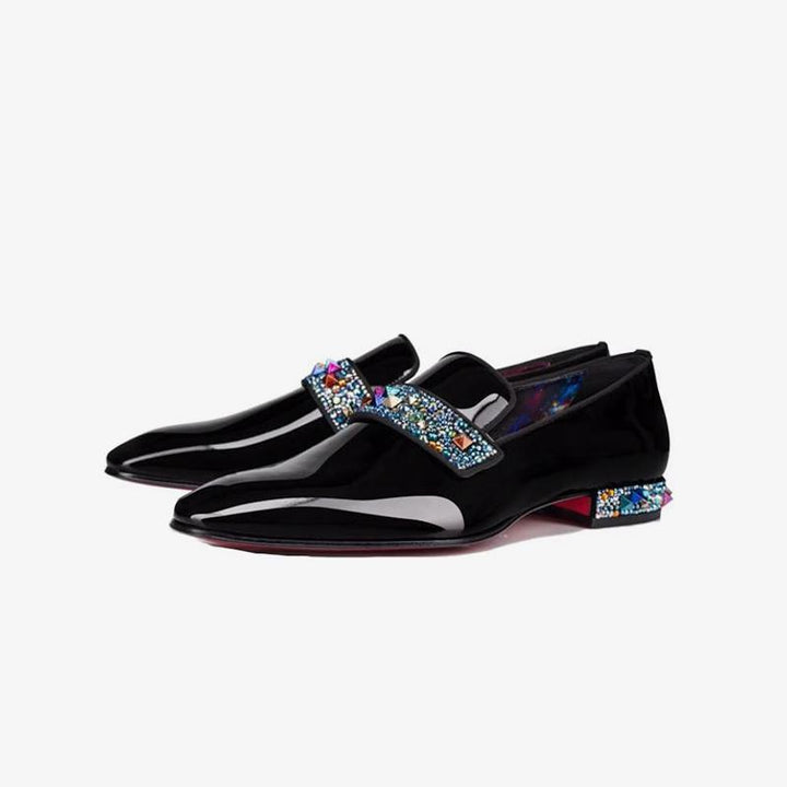 Men patent Leather Loafer Infinity Rocks - ARNO CONTI