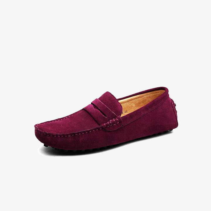 Suede Moccasin Loafers.