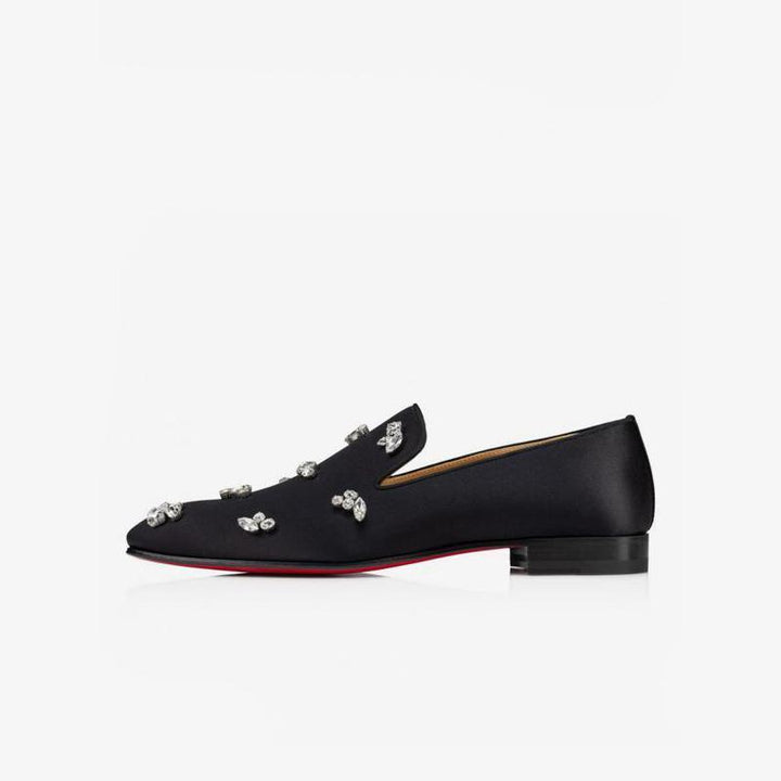 Men's Loafers Slip-On Rhinestone Square Toe - ARNO CONTI