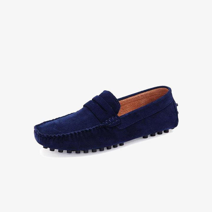 Loafer Round Toe Suede Leather.