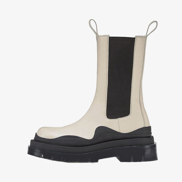 White/Blue Chelsea Boots - Arno Conti Shoe
