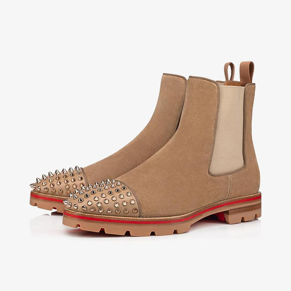 Spikes Brown Suede Chelsea Boot