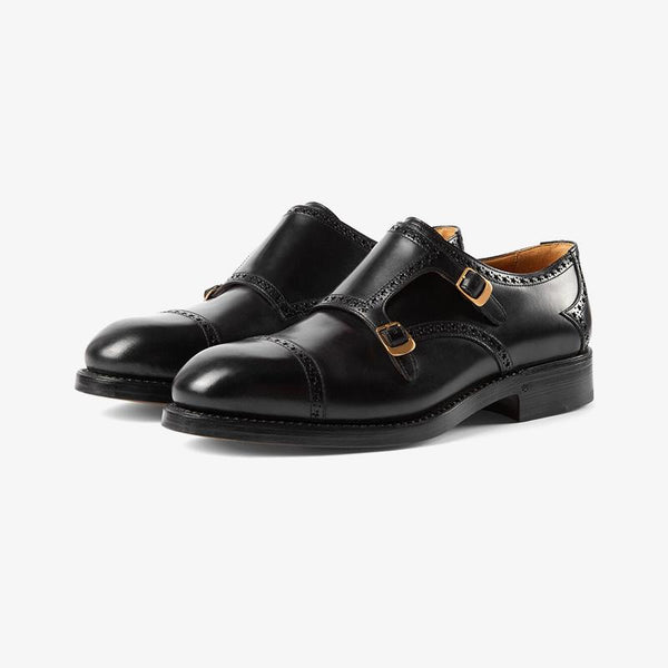 Leather Loafers with Gold Hardware - Arno Conti Shoe