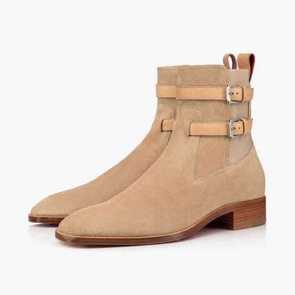 Elegant Brown Suede Ankle Boots