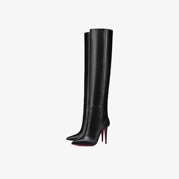 Black Calf Leather Boots