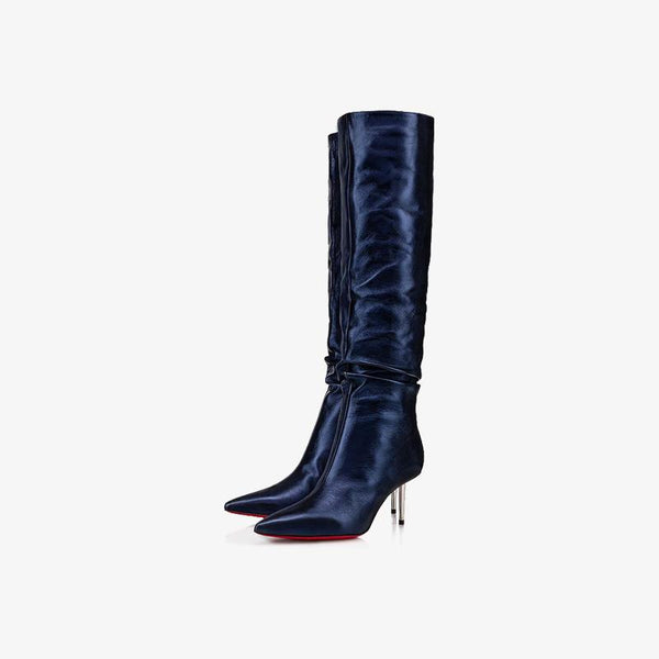 Blue Pointed ToeTube Boot